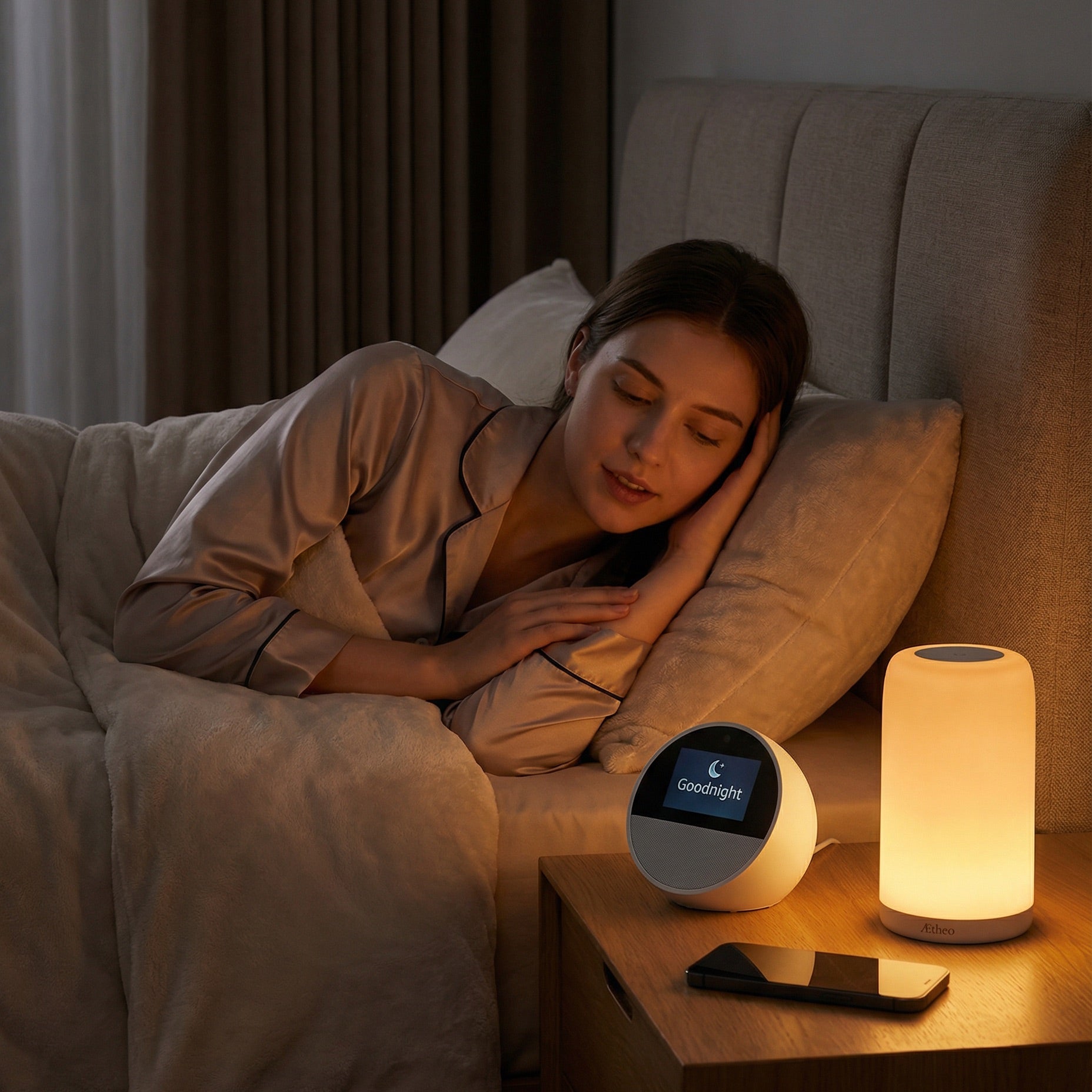 Alexa Lamp Dreams: A Soothing Path to Sleep | Aetheo
