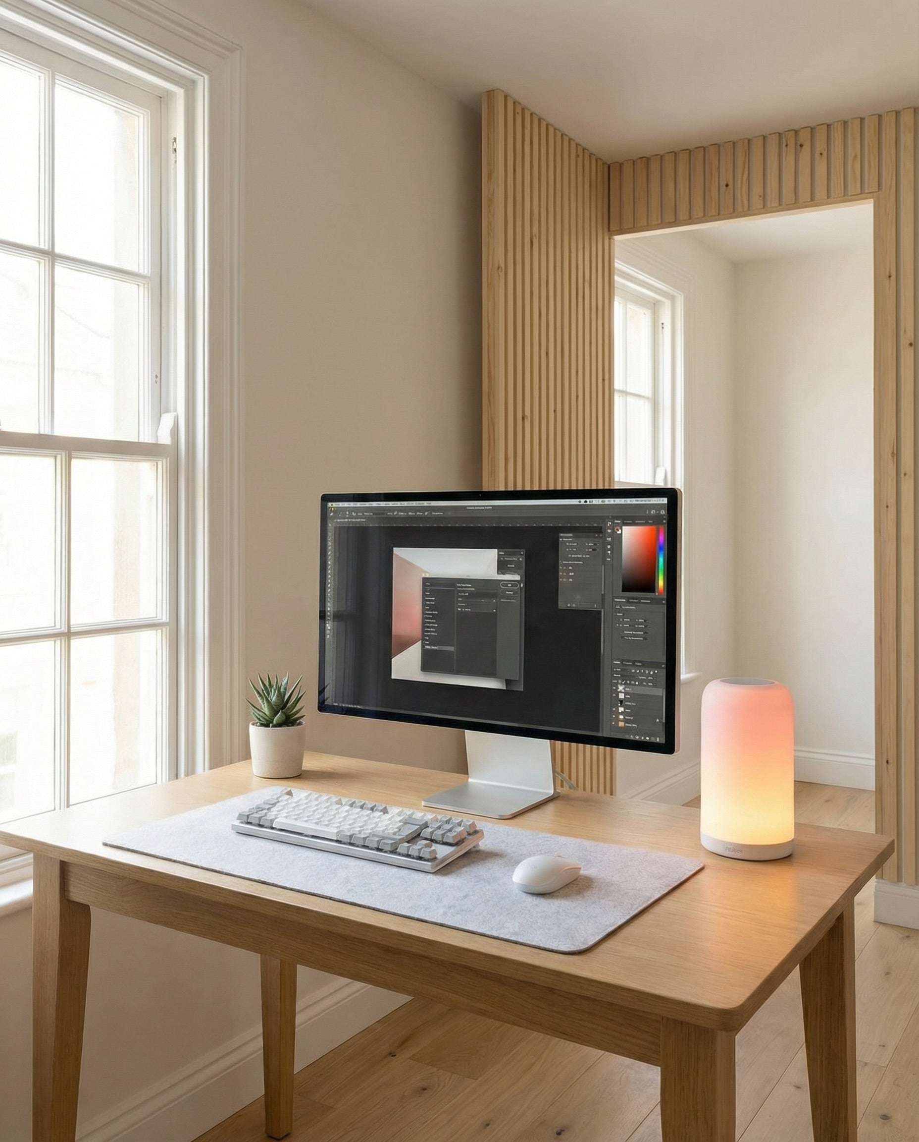 Ambient Lighting for Home Office Wellbeing | Aetheo