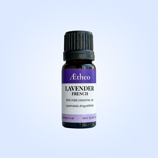 Aetheo Lavender French Essential Oil 10ml | 100% Pure Aromatherapy Oil for Sleep & Relaxation | UK Bottled Professional Grade | Vegan & Cruelty-Free