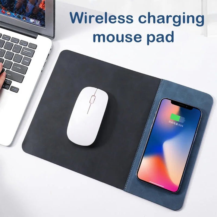 2 - in - 1 Wireless Charging Pad & Mouse Pad with 15W Fast Charging - Aetheo Store