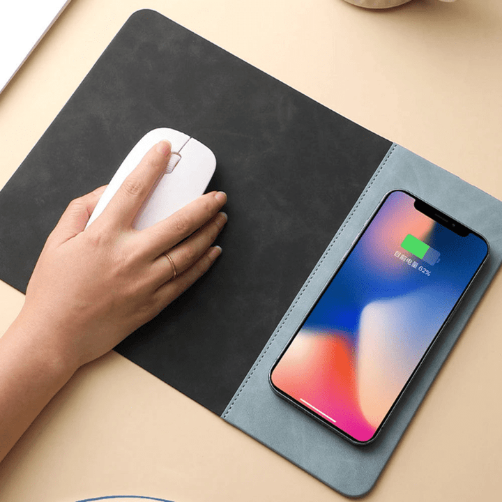 2 - in - 1 Wireless Charging Pad & Mouse Pad with 15W Fast Charging - Aetheo Store
