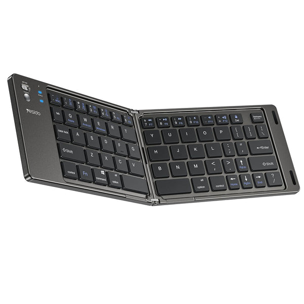YESIDO KB27 Ultra Slim Mini Two-Fold Bluetooth-compatible Keyboard for Macos Windows iOS