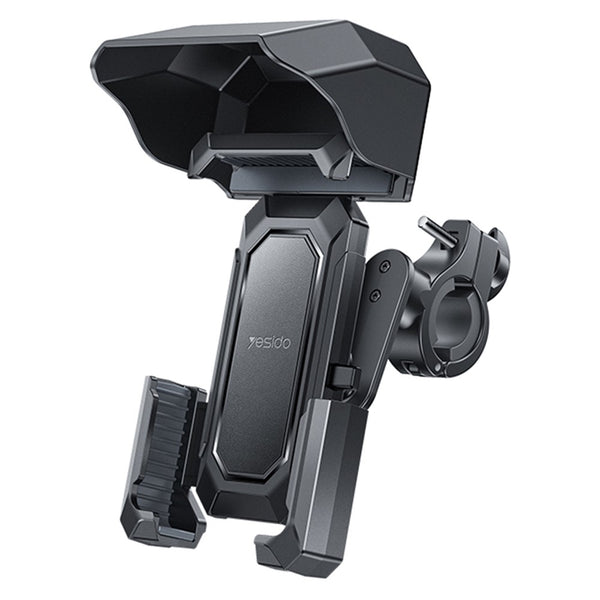 YESIDO C331 Bicycle Phone Holder with Sunshade, Bike Handlebar Phone Mount