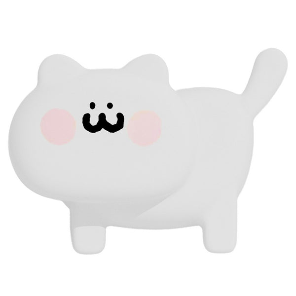 Cat Night Light Bedroom Bedside Sleep Aid for Kids Tap Control Soft Silicone USB Rechargeable Lamp with Timer Function