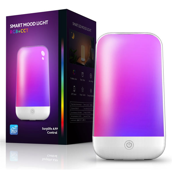 Smart Touch Bedside Lamp Bluetooth-compatible Dimmable Color Night Light Outdoor Music Table Lamp