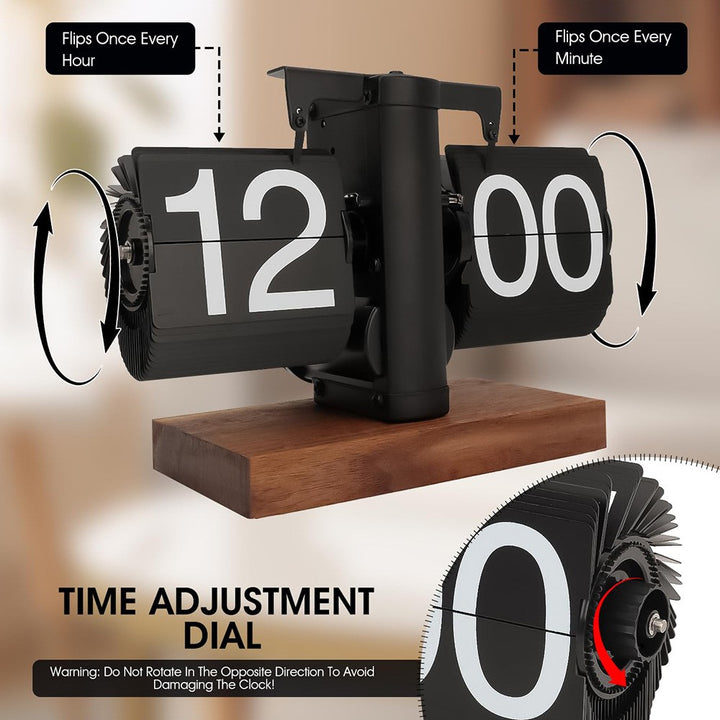 Block Flipping Clock Automatic Flip Clock Retro | Aetheo