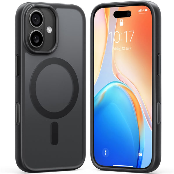 TORRAS For iPhone 17 Case Magnetic Matte PC + TPU Phone Cover