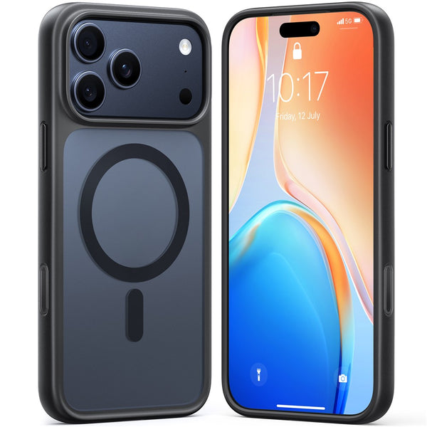 TORRAS For iPhone 17 Pro Case Magnetic Matte PC + TPU Phone Cover