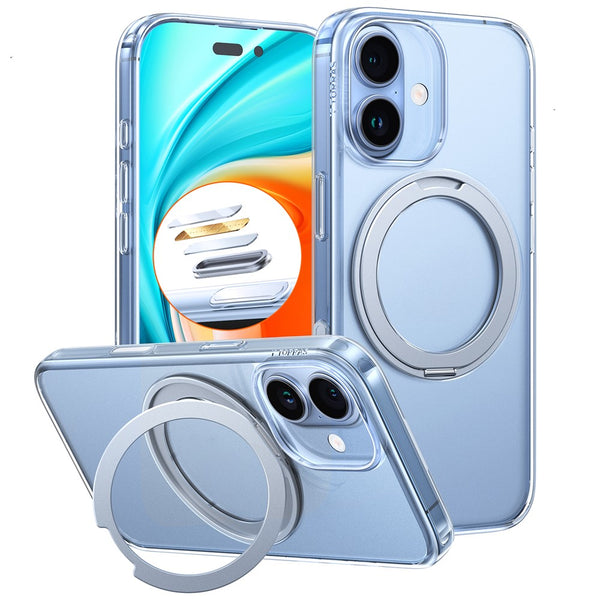 TORRAS Ostand Pro Series Park For iPhone 17 Magnetic Case Rotating Kickstand TPU + PC Phone Cover