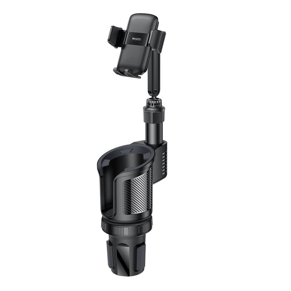 YESIDO C273 2 in 1 Car Cup Holder Phone Mount Adjustable 4.7-7.2 Inch Cellphone Bracket