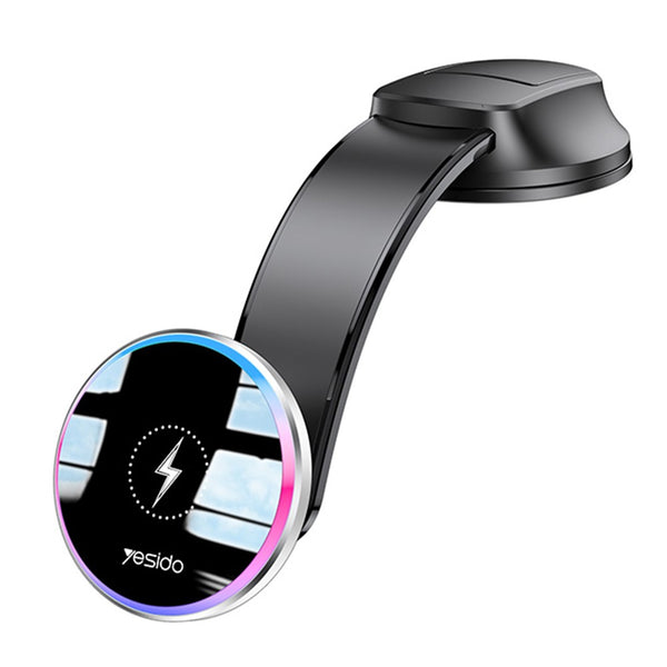 YESIDO C292 15W Magnetic Wireless Charger Cellphone Holder Bracket with Ambient Light
