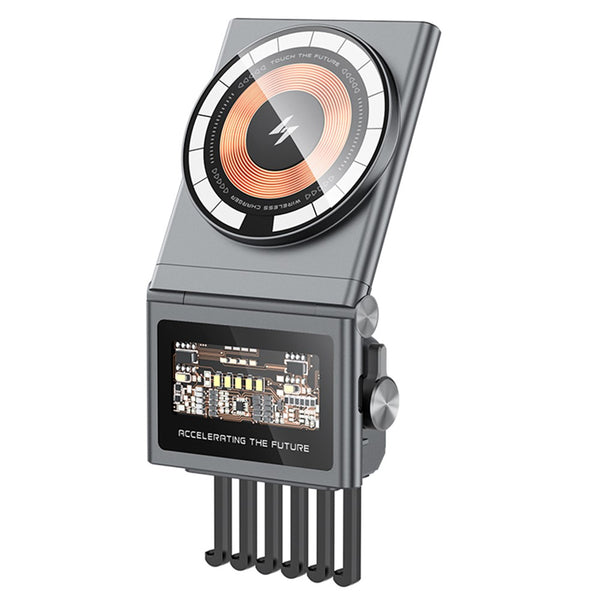 A7 For Tesla Model 3 / Y Transparent Phone Charging Dock 15W Magnetic Wireless Charger