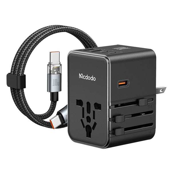 MCDODO CP-5980 MDD G5 Series 70W Global Wall Charger 3 USB-C + 2 USB-A Universal Travel Adapter Charger Set with Type-C Cable
