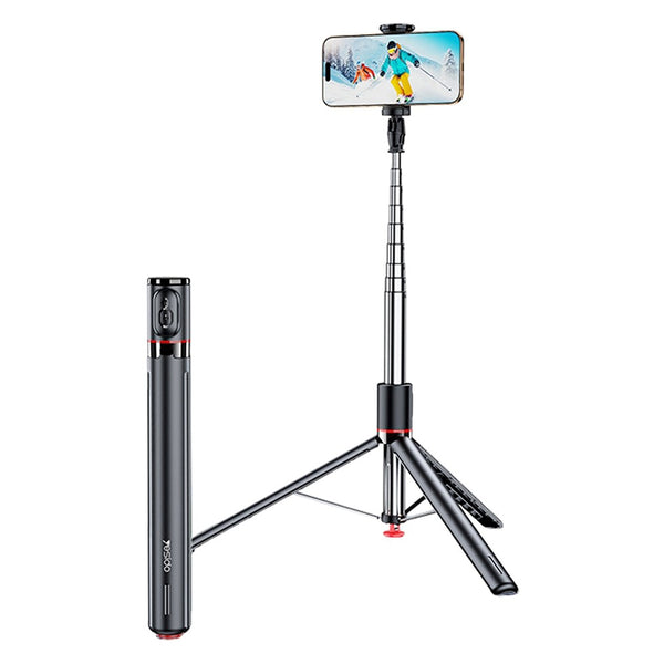 YESIDO SF30 Pop Up Tripod 1.7m Extendable Bluetooth-Compatible Selfie Stick with Remote Control
