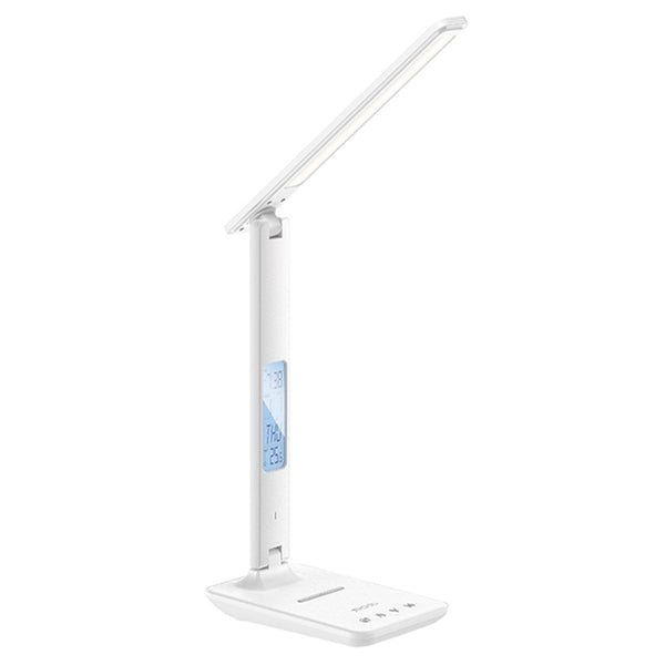 YESIDO DS20 LED Desk Lamp 10W Wireless Charging Function Time Temperature Display Table Light