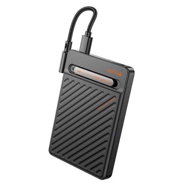 YESIDO YP77 Magnetic Wireless Charging 5000mAh Phone Power Bank with Built-in Cable + Kickstand