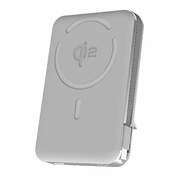 M02B 10000mAh Qi2 Magnetic Wireless Charger with Stand PD 35W Fast Charging Power Bank Built In Type C Cable