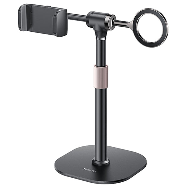 YESIDO C297 Desk Phone Stand Holder Adjustable Height Live Streaming Bracket for 2 Cell Phones