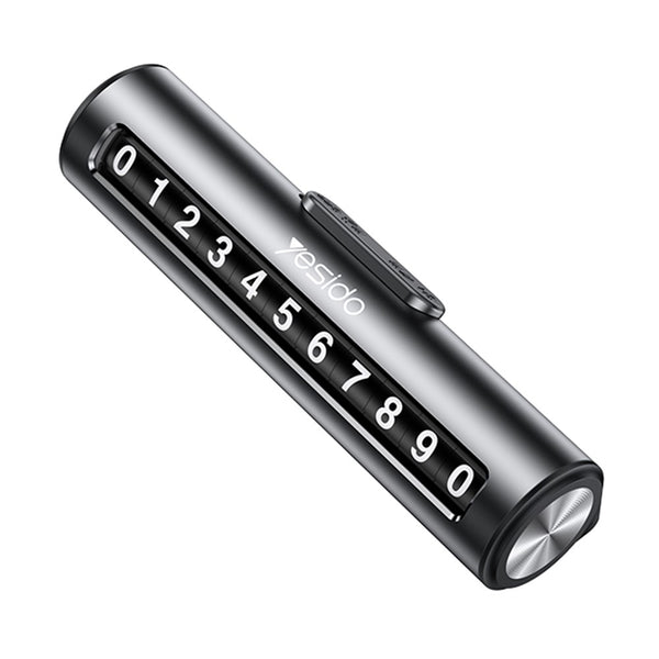 YESIDO C202 Adhesive Base Aluminum Alloy One Push Hidden Car Temporary Parking Plate