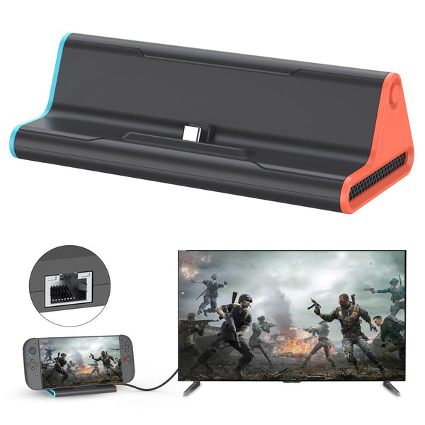 HONSON HS-SW2026 For Nintendo Switch 2 Mini 4K 60Hz HD Video Converter Dock with Ethernet PD USB3.0 Port