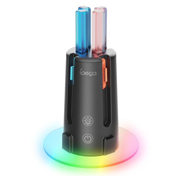 IPEGA PG-SW2203 4 in 1 Charging Station for Nintendo Switch / Switch 2 Joy-Con Controller Charger Dock with RGB Light