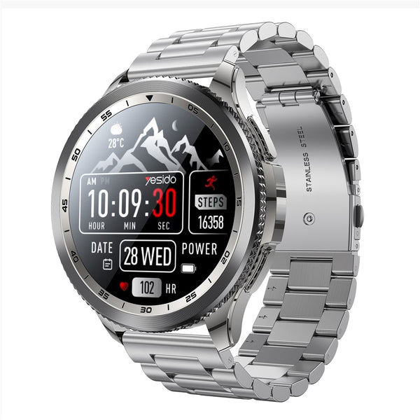 YESIDO IO34 AMOLED Display Metal Smart Watch Fitness Tracker Heart Rate Monitoring Sport Watch