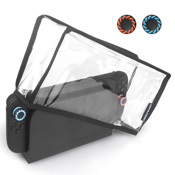 DATA FROG Dust Cover for Nintendo Switch 2 / Switch / Switch OLED Game Console Dock Protective Sleeve with 2 Joystick Caps