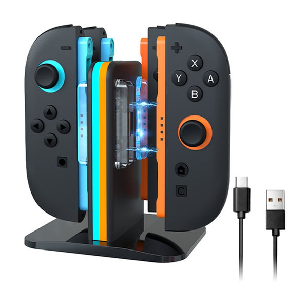 HBP-2857 For Nintendo Switch 2 Joy-Con 4 in 1 Charging Dock Controller Charger Station with LED Indicator