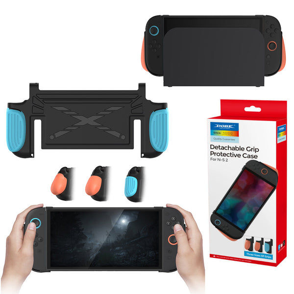 DOBE TNS-5196 Detachable Grip Protective Case for Nintendo Switch 2 Ergonomic Grip Cover with Foldable JoyCon Holder