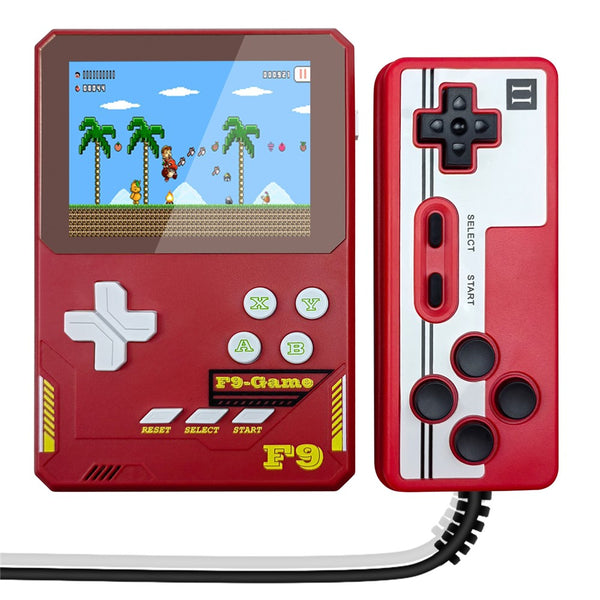 F9 Kids Handheld Game Console 3.5-Inch LCD Screen Retro Handheld Video Game Gift Supports Two Players