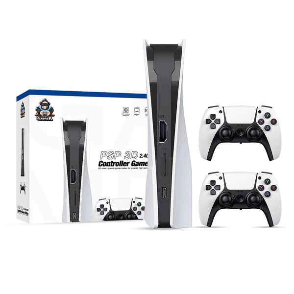 Q10 2.4G Wireless HD Video Game Console 128G Plug and Play Game Station with 2 Gamepads for PSP