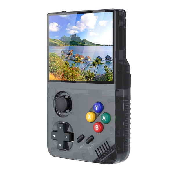 AMPOWN M19 3.5-inch IPS Screen Retro Handheld Game Console 3D Rocker Arcade Gamepad (English Version), with 128G TF Card