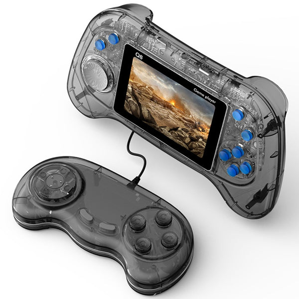 Q8 Retro Game Console with Handheld Controller Built-In 800 Games for 2 Players