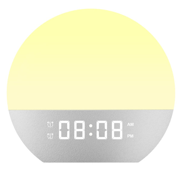 SH08 Bedside LED Night Light Wake Up Alarm Clock Light with Ambient Colors  /  White Noise  /  Sleep Aid