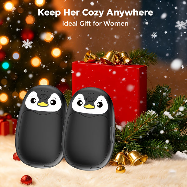 Rechargeable 2‑in‑1 USB Pocket Hand Warmer – Portable Electric Hand Warmer with 3 Heat Settings