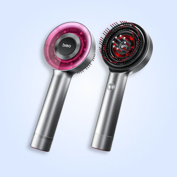 Breo Scalp 3 Electric Scalp Massager Brush with Red Light & Oil Applicator for Scalp Care