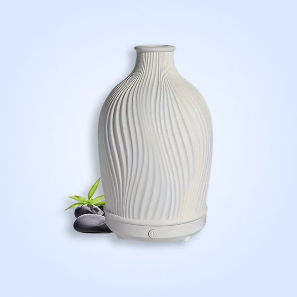 Handmade USB Essential Oil Diffuser – Oval Resin Aroma Humidifier with Soundwave Tech & Auto Shut-Off