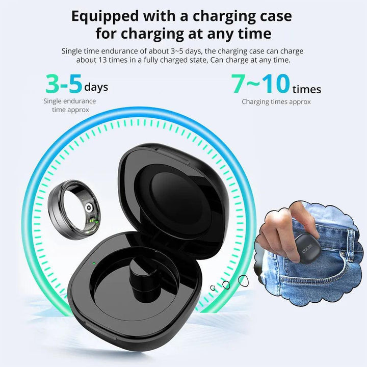 Smart Ring – Stylish Health Tracker with Charging Case - Aetheo Store