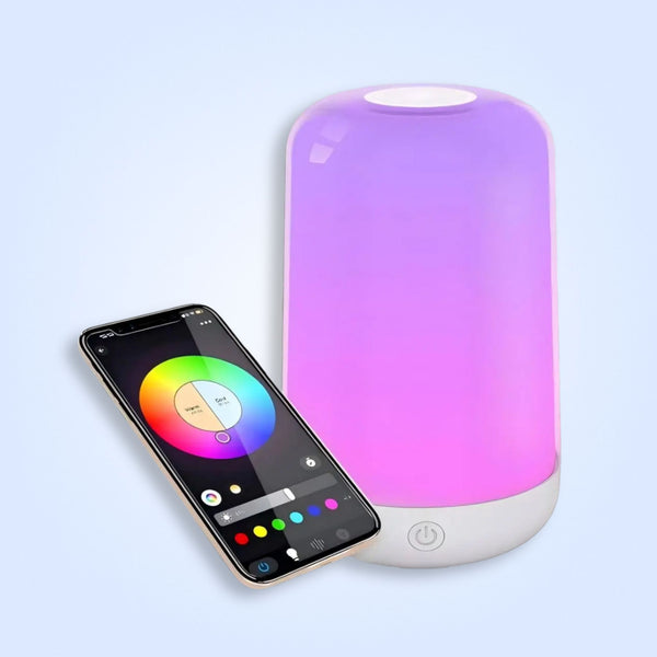 Smart LED Bedside Lamp – RGB Touch Night Light with App & Music Control