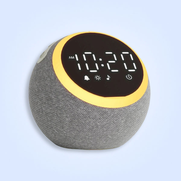 Soothing White Noise Alarm Clock with 25 Sleep Sounds, Night Light & Snooze – Smart Bedside Clock for Adults & Seniors