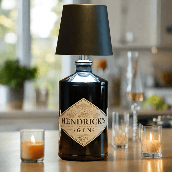 GlowCap Wireless Bottle Lamp - High Quality Metal Lampshade - Aetheo Store