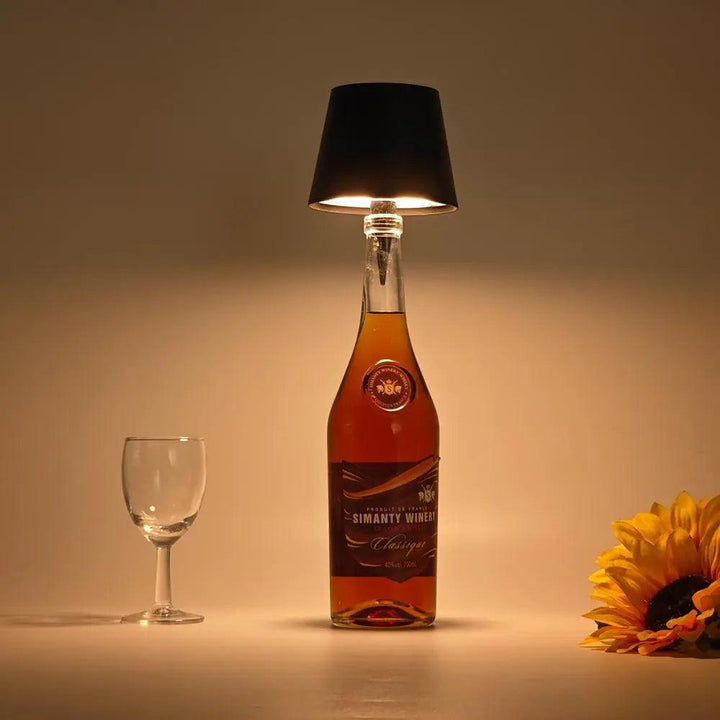 GlowCap Wireless Bottle Lamp - High Quality Metal Lampshade - Aetheo Store
