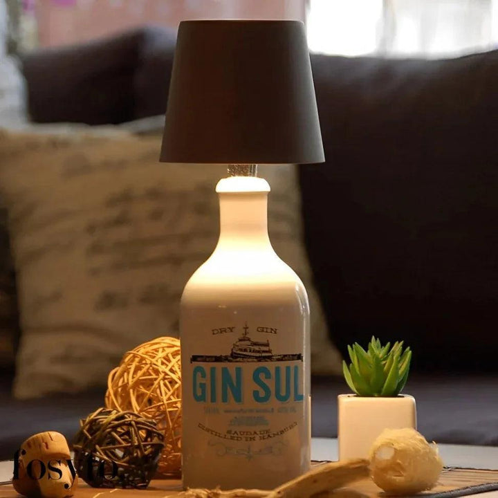 GlowCap Wireless Bottle Lamp - High Quality Metal Lampshade - Aetheo Store