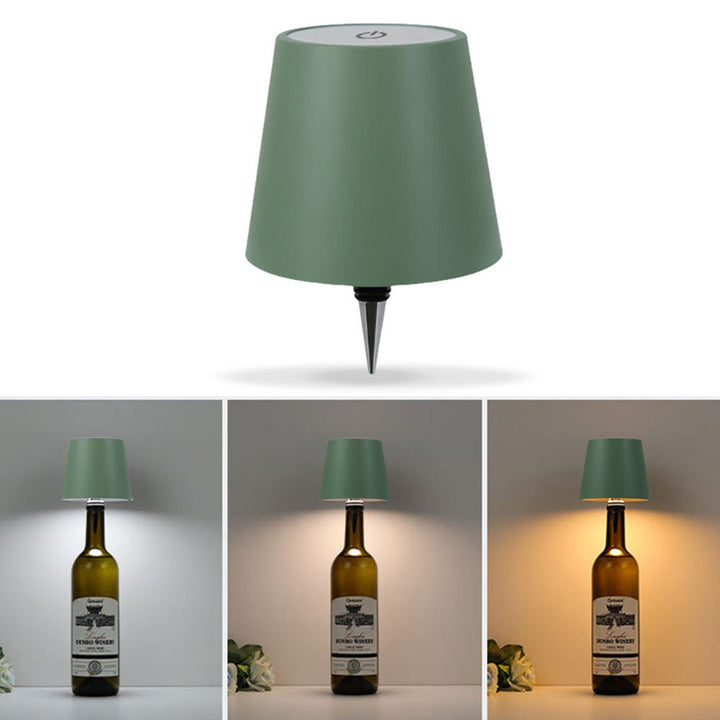 GlowCap Wireless Bottle Lamp - High Quality Metal Lampshade - Aetheo Store
