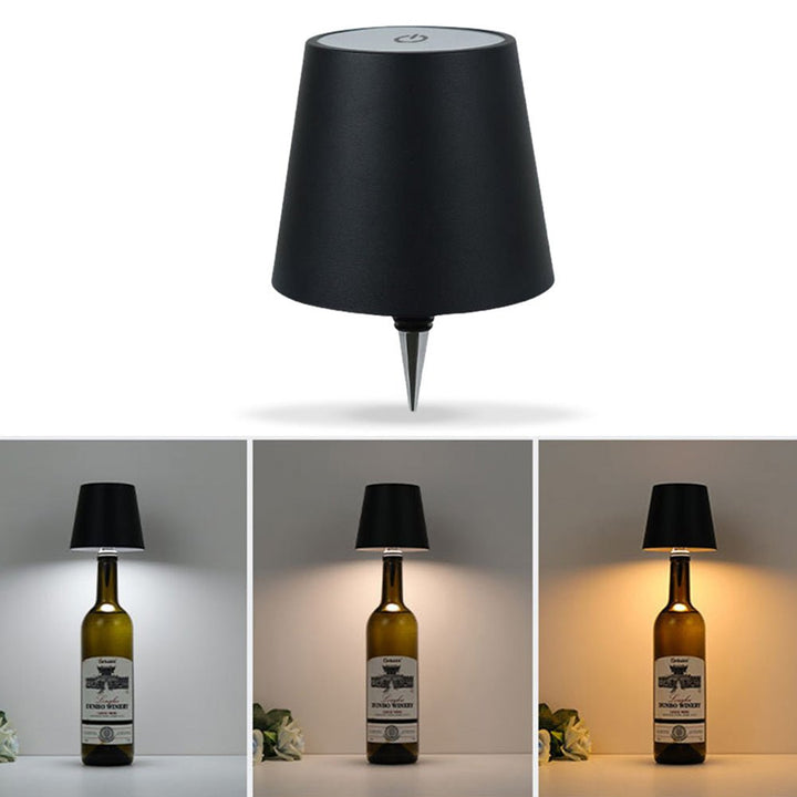 GlowCap Wireless Bottle Lamp - High Quality Metal Lampshade - Aetheo Store
