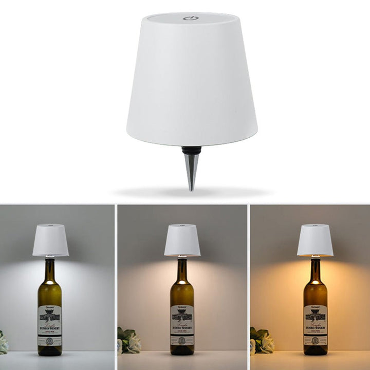 GlowCap Wireless Bottle Lamp - High Quality Metal Lampshade - Aetheo Store