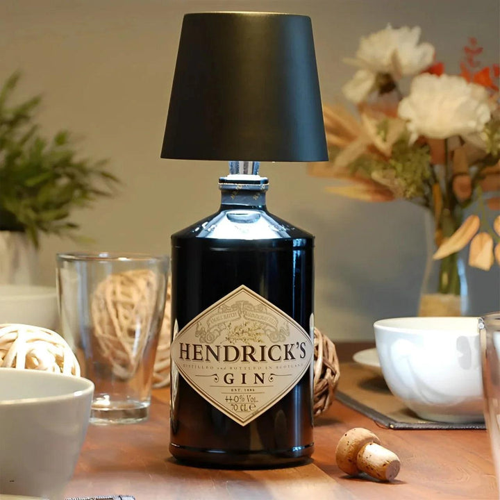 GlowCap Wireless Bottle Lamp - High Quality Metal Lampshade - Aetheo Store