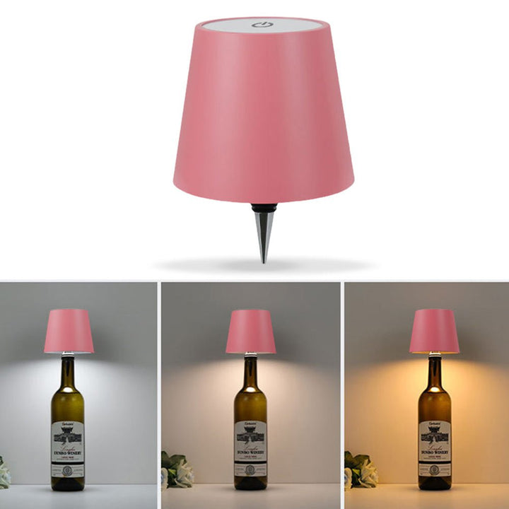 GlowCap Wireless Bottle Lamp - High Quality Metal Lampshade - Aetheo Store