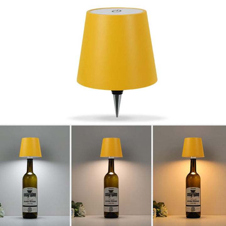 GlowCap Wireless Bottle Lamp - High Quality Metal Lampshade - Aetheo Store