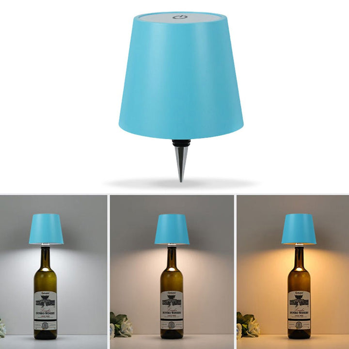 GlowCap Wireless Bottle Lamp - High Quality Metal Lampshade - Aetheo Store